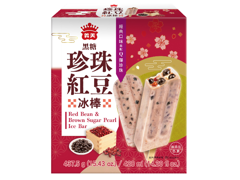 義美-珍珠紅豆粉粿冰棒437g