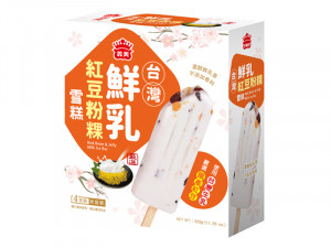 義美-鮮乳紅豆粉粿雪糕320g-團購