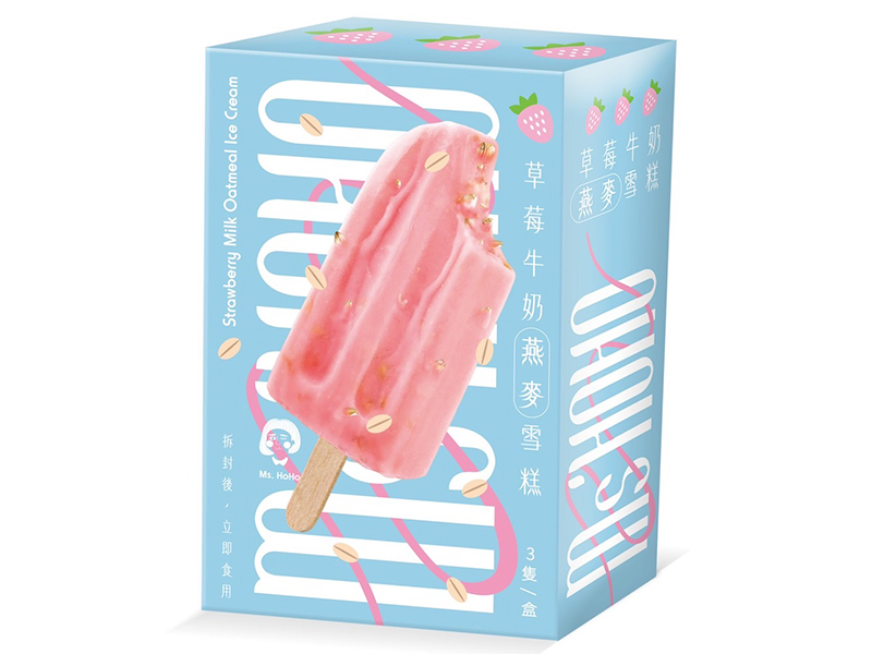 HoHo姐草莓牛奶燕麥雪糕210g-團購