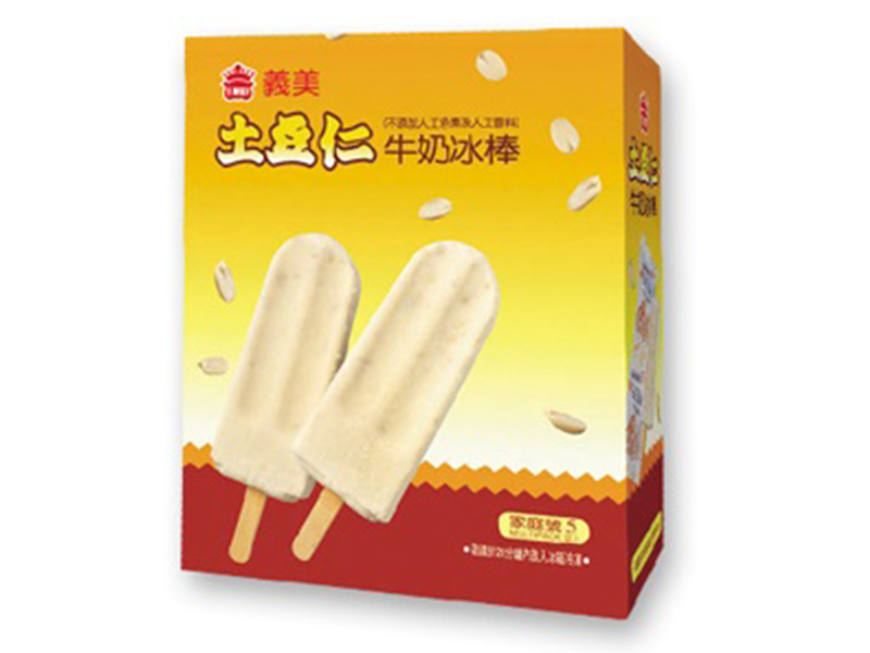 義美-土豆仁牛奶冰棒437g
