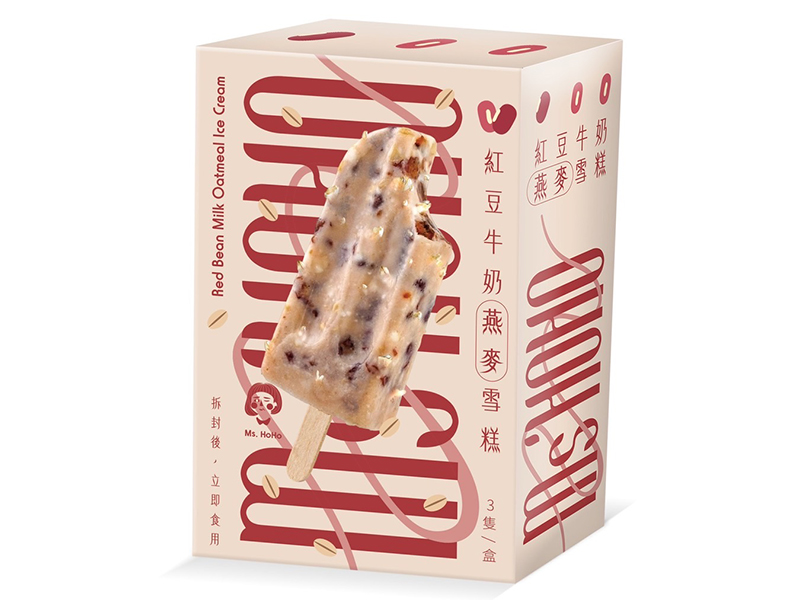 HoHo姐紅豆牛奶燕麥雪糕210g