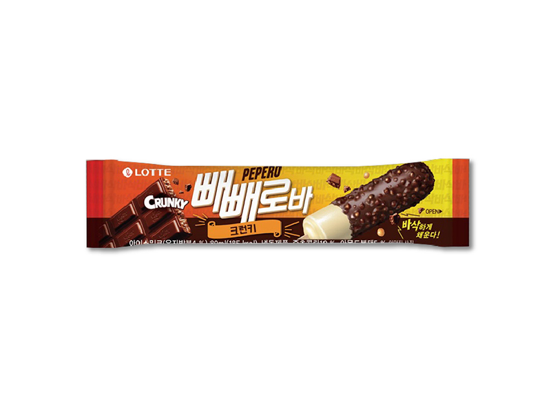 Lotte Pepero Crunky 巧克力脆皮雪糕68g