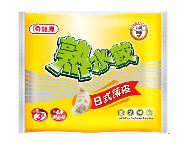 龍鳳日式熟水餃韭菜鮮肉1700g-團購