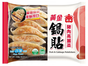 義美-黃金鍋貼豬肉高麗菜520g-團購