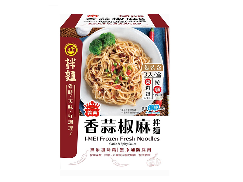 義美香蒜椒麻拌麵152g-團購