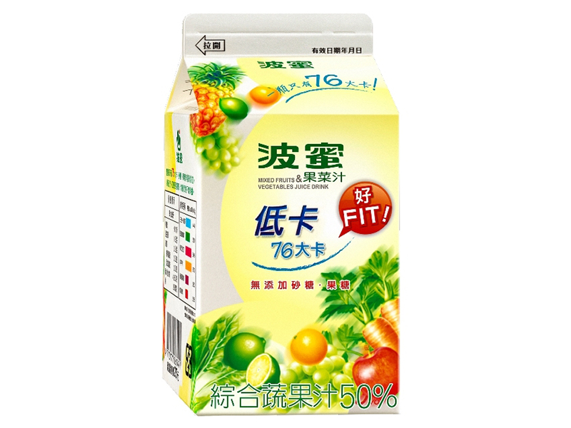 波蜜低卡果菜汁400ml