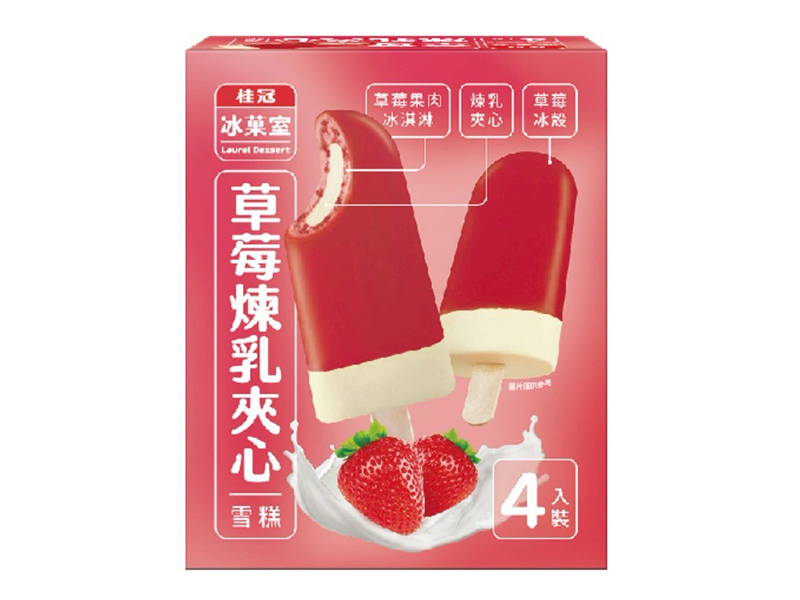 桂冠-草莓煉乳雪糕320g
