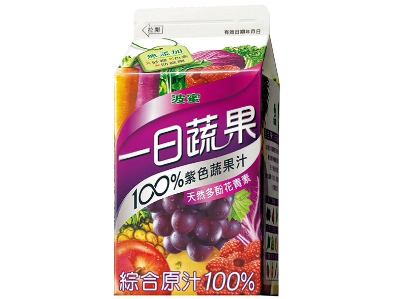 波蜜百分之百一日紫色蔬果400ml-團購