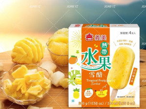 義美-熱帶水果雪酪300g-團購
