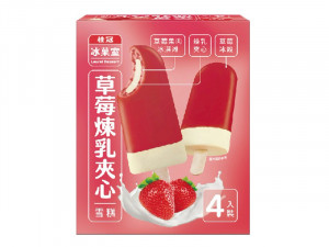 桂冠-草莓煉乳雪糕320g-團購