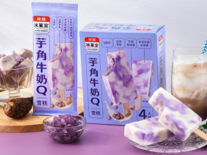 桂冠冰菓室-芋角牛奶Q雪糕380g