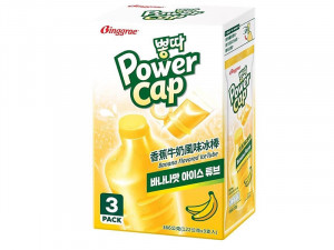 Binggrae Power Cap 香蕉牛奶風味冰棒366g-團購