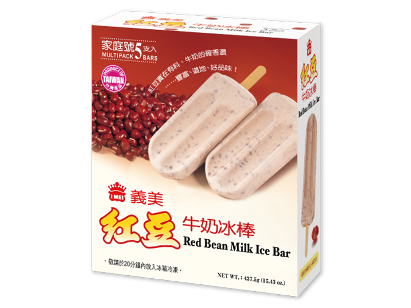 義美-紅豆牛奶冰棒437g-團購