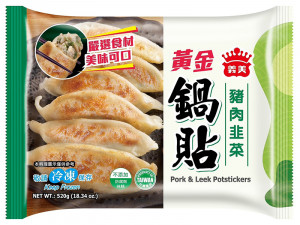 義美-黃金鍋貼豬肉韭菜520g-團購