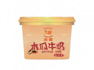 基隆廟口泡泡冰-北回木瓜牛奶340g