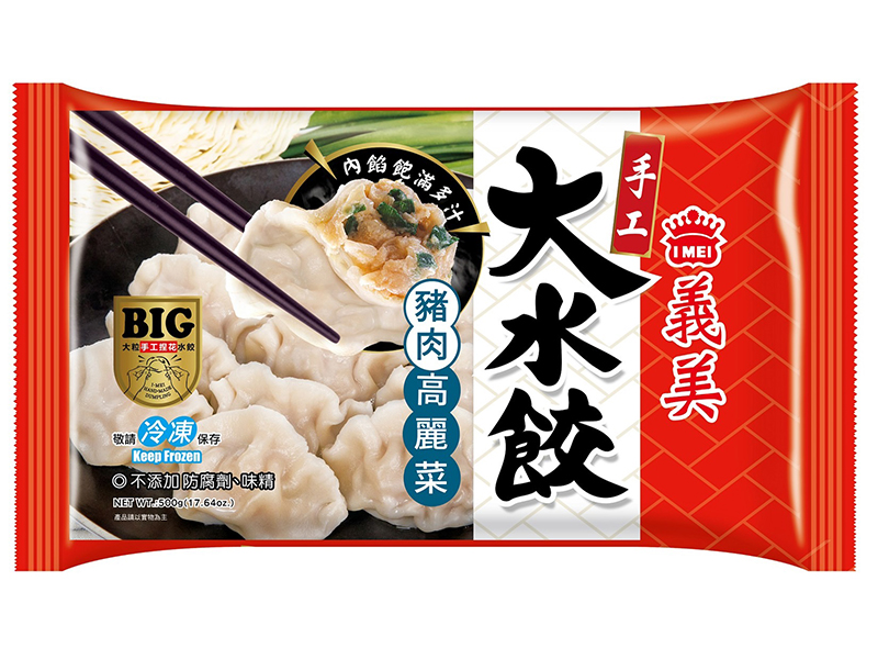 義美手工大水餃-豬肉高麗菜500g