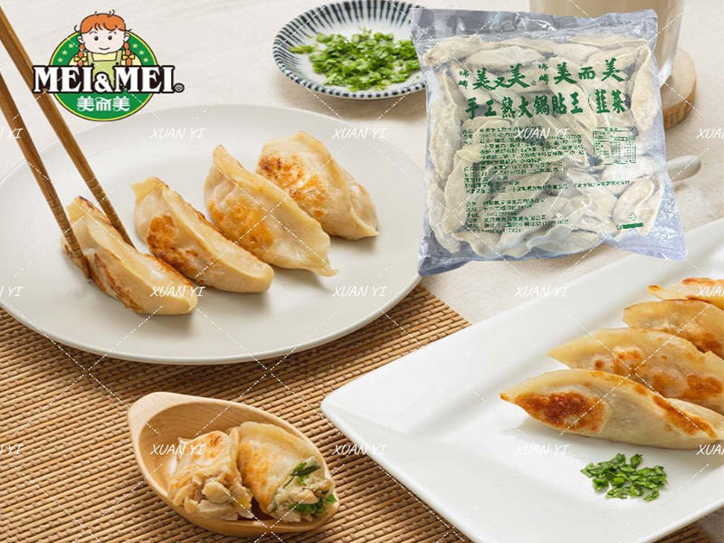 美而美-手工熟大鍋貼王韭菜1500g-團購