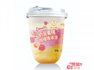 阿奇儂-奶蓋蜜桃柑橘味冰沙290g-團購