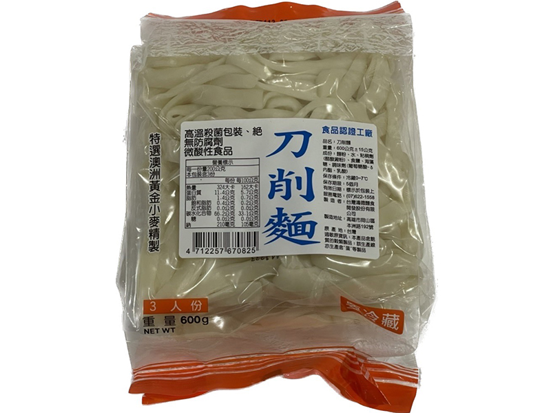 鴻德刀削麵600g